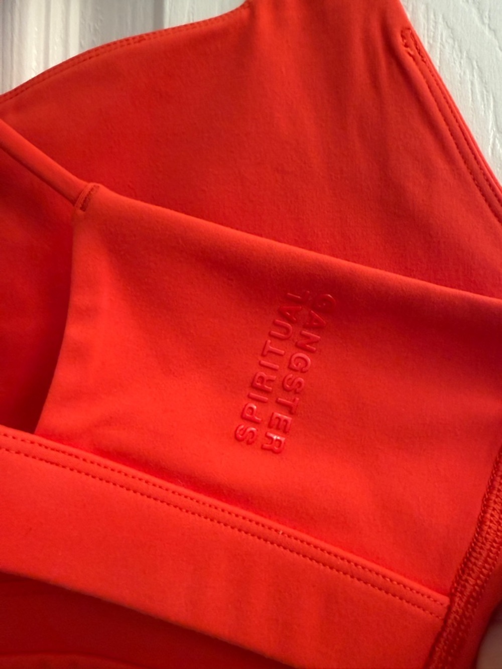 Spiritual Gangster Nirvana Venus Longline Bra | Red Horizon Racerback Sports Bra - Picture 7 of 11